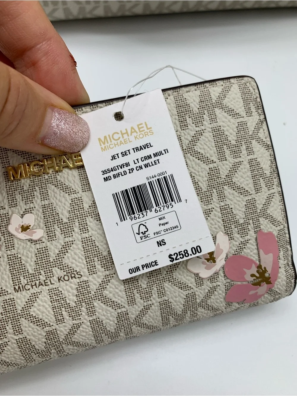 Michael Kors Marilyn Medium Embellished Signature Logo satchel with wallet set